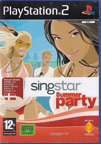 Singstar Summer Party - PS2 (Genbrug)